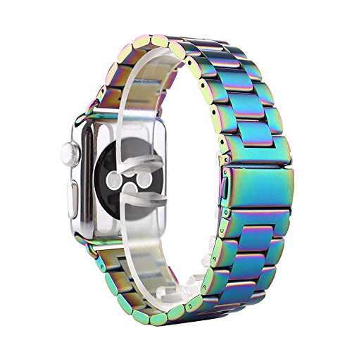 Huanlong Solid Stainless Steel Band Compatible With Apple Watch 49Mm 46Mm 45Mm 44Mm 42Mm 41Mm 40Mm 38Mm, Metal Strap For Iwatch